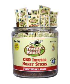 Dr Funny Honey Jar of Honey Sticks With No Lid