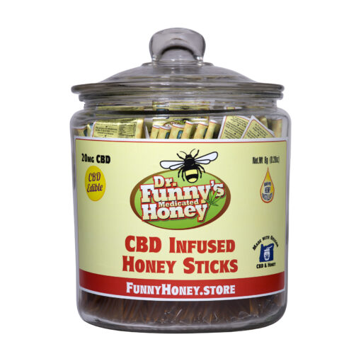 Dr Funny Honey Jar of Honey Sticks