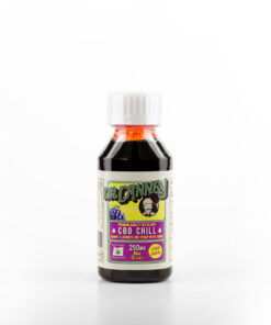 Bottle of 250mg CBD Grape Chill syrup - Premium CBD infused syrup for relaxation and well-being.