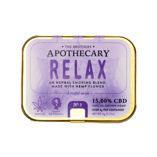 Brothers Apothecary Smoking Herb Tin - Relax Blend