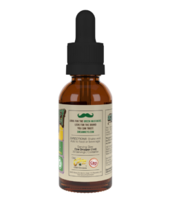 Dr Canney's Coconut Oil and Spearmint Flavoring with CBD Isolate Side of Bottle