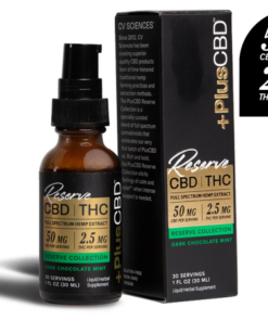 CBD Dark Chocolate Mint Oil in a sleek pump bottle, a delicious and soothing infusion.